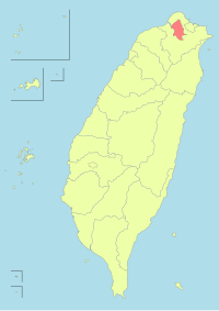 Location of Taipei