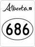 Highway 686 marker