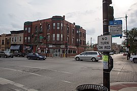 The intersection of West 35th Street and Halsted in Bridgeport.