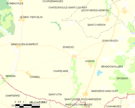 Mapa obce Somsois