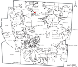 Location of Riverlea within Franklin County