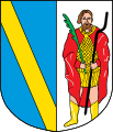 Wappen von Karbach (Hunsrück) mit dem hl. Quintin
