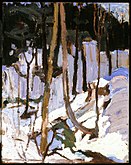 Algonquin Hillside, Snow, Fall 1916. Private collection