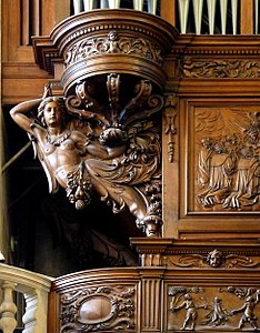Detail of the organ case (1633)