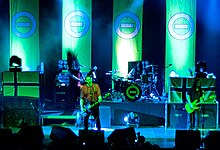 The members of the band Type O Negative performing on stage in 2007