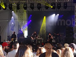 Mammoth WVH performing at the 2021 Shaky Knees Music Festival