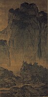 Travelers among Mountains and Streams (谿山行旅), Fan Kuan((c. 960 – 1032)