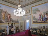 Salon im Appartement der Elisa Bacciocchi, mit Fresken von Luigi Catani