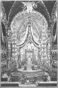 View of the interior of the Supreme Parish Church in 1705 (the only known graphic with this view)