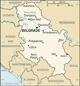 Serbia - Mappa