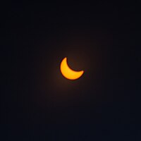 Another picture of the solar eclipse of August 21, 2017. This was taken about 35 minutes before totality.