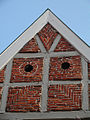 Decorative fired-brick infill with owl holes