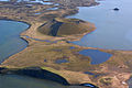 Aerial View of a Pseudo Crater at Mývatn