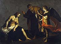 Alessandro Turchi, Saint Agatha Attended by Saint Peter and an Angel in Prison, 1640–1645