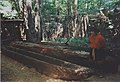 Припадница Черокија објашњава како израдити кану; такође у индијанској речној долини Оконалафти у Северној Каролини (2000)