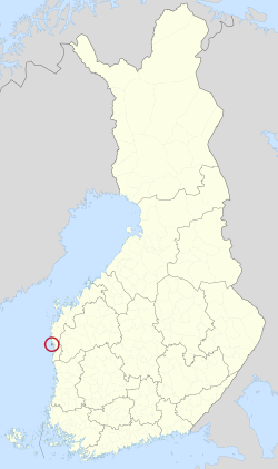 Location of Kaskinen in Finland