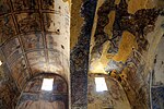 حمامات قصر عمرة الأموي، مغطاة في لوحات جدارية على الطراز البيزنطي المتأخر.[73]