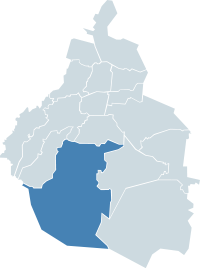 Tlalpan within Mexico City