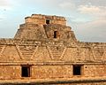 Ancient Mayan city of Uxmal, exuberant in Puuc style. ~700 AD.