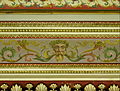 Green Man painted on 1867 neoclassical ceiling, Bankfield Museum, Halifax, UK