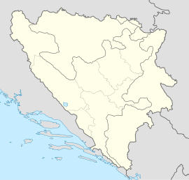Шавник на карти Босне и Херцеговине