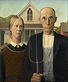 Image 27American Gothic, a 1930 painting by Grant Wood, has been in the collection of the Art Institute of Chicago since shortly after its creation. The painting is one of the most familiar images in 20th-century American art and has been widely parodied in popular culture. Image credit: Grant Wood (painter), Google Art Project (digital file), DcoetzeeBot (upload) (from Portal:Illinois/Selected picture)