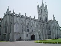 St. Paul's CNI Cathedral, Calcutta is one of the finest examples of Gothic Revival architecture in India.[161]