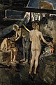 Finsk familiebadstue. Maleri av den finske kunstneren Akseli Gallen-Kallela (1865 -1931).