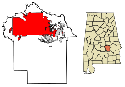 Location within Montgomery County