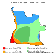 Кліматична карта Анголи (за Кеппеном)