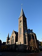 Saint Boniface Church (1871) in the centre of Dokkum