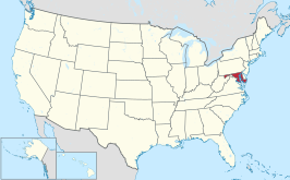 Locatie van Maryland