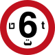 No vehicles weighing over 6 tonnes