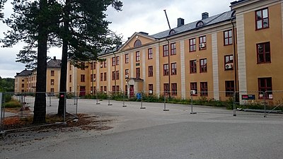 Regementes ursprungliga kaserner på Rindö.
