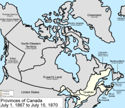 1867年英屬北美領土