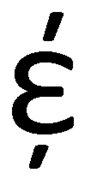 Example of ampersand based on a crossed epsilon, as might be handwritten