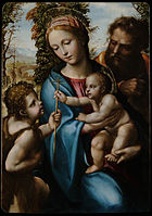 Sacra Famiglia con san Giovannino, 1525-1527, Museo Civico Pinacoteca Crociani, Montepulciano.