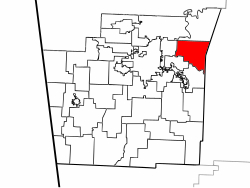 Location of Goshen Township in Washington County