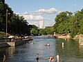 Barton Springs Pool with 360 in the distance