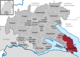 Kaart van Konstanz