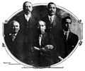Image 3From left to right, Chief Wesley Johnson, Thomas B. Sullivan, Culberson Davis, James E. Arnold, and Emil John. (from Mississippi Band of Choctaw Indians)