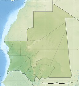Gourayes läge i Mauretanien