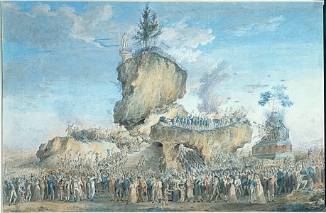 至上崇拜节的舞台(1794年6月8日)