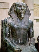 Khafre Enthroned, one of the statues of the Valley Temple