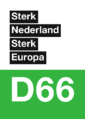 D66 campaign poster "Strong Europe - Strong Netherlands"
