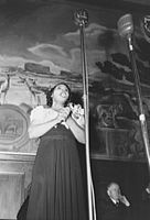 Anderson at the Department of the Interior in 1943, commemorating her 1939 concert