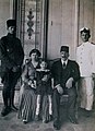 Abdulmejid II with his daughter Dürrüşehvar and fourth wife Mehisti Hanım