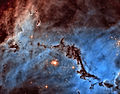 Hubble image showing part of NGC 1769