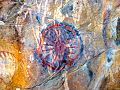 Symbolet for solen [124]. Painted Rock i Carrizo Plain National Monument.