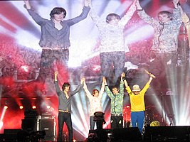 The Stone Roses in 2012 From left: John Squire, Mani, Ian Brown, Reni
